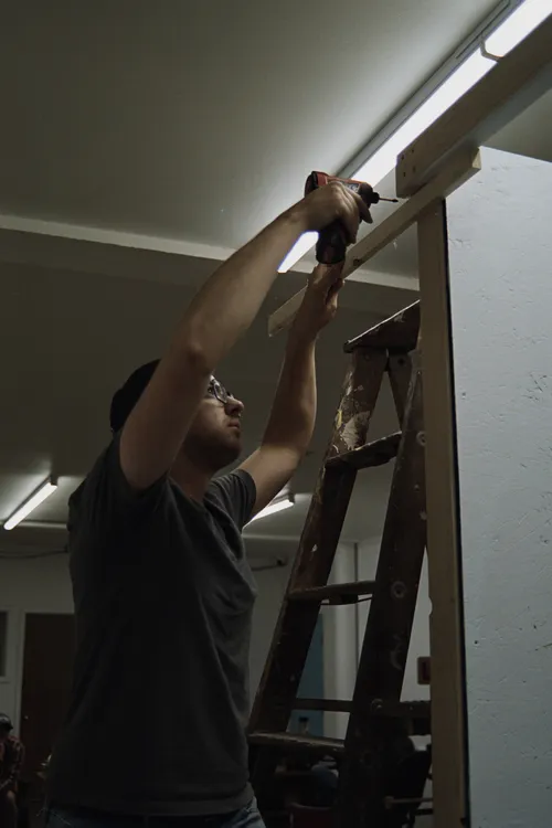 Building out a studio space at Bozeman ArtLab